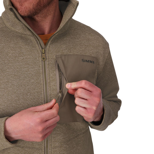 Simms Men's Harbor Fleece, Sturgeon Heather, view 4