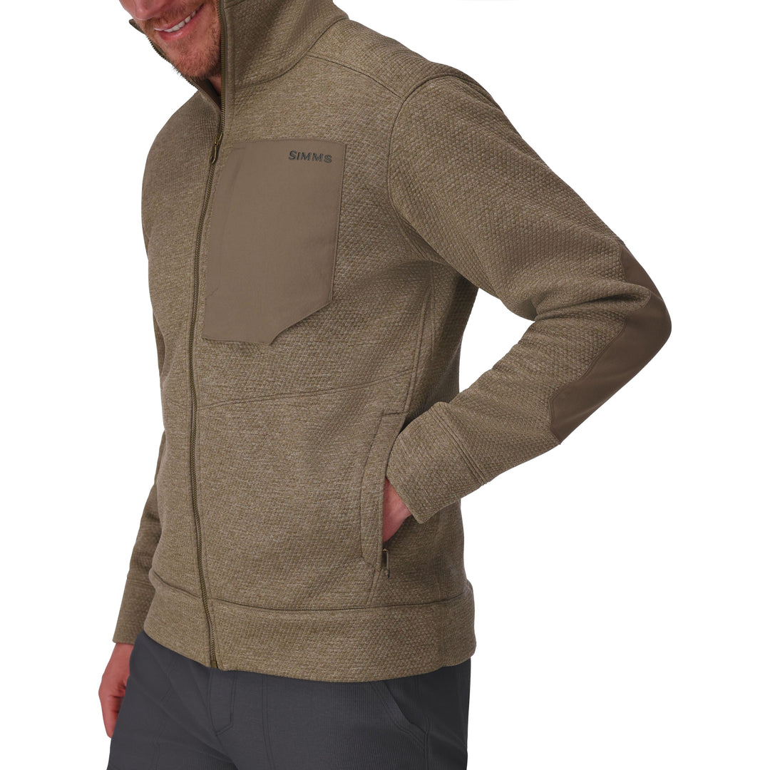 Simms Men's Harbor Fleece, Sturgeon Heather, view 5