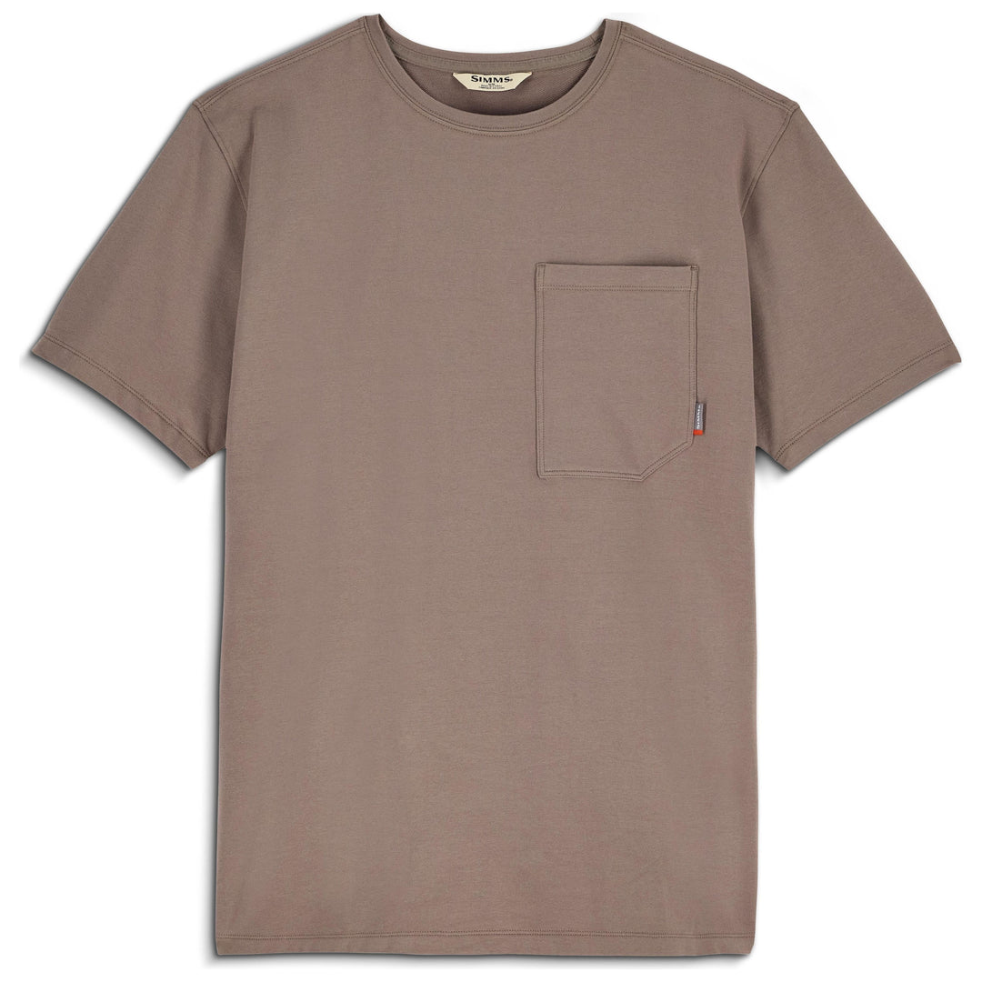 Simms Men's Harbor Pocket T-Shirt, Sturgeon