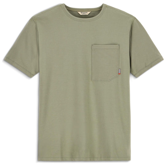 Simms Men's Harbor Pocket T-Shirt, Willow