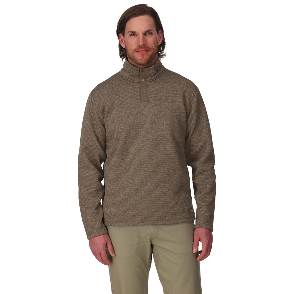 Simms Men's Harbor Sweater, Sturgeon Heather, view 2