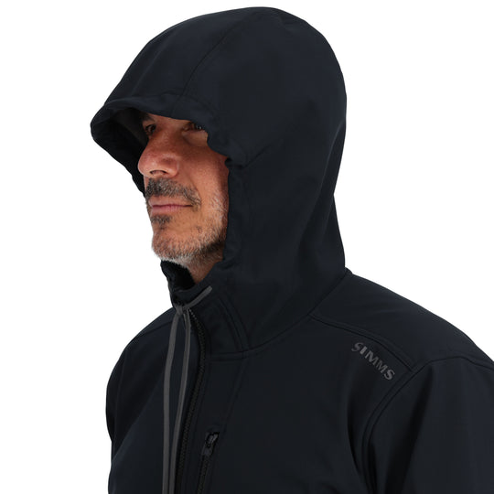 Simms Men's Rogue Hoody, Black, view 4