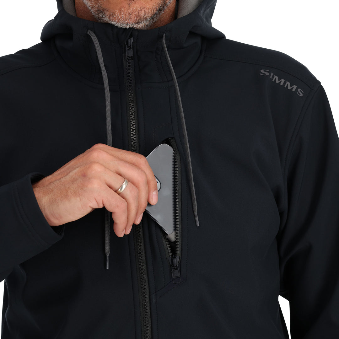 Simms Men's Rogue Hoody Black Image 05