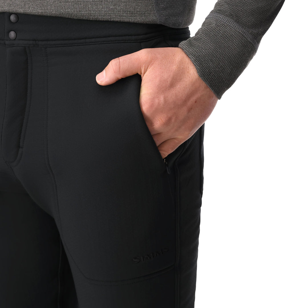 Simms Men's Strata 330 Bottom, Black, underside, view 4