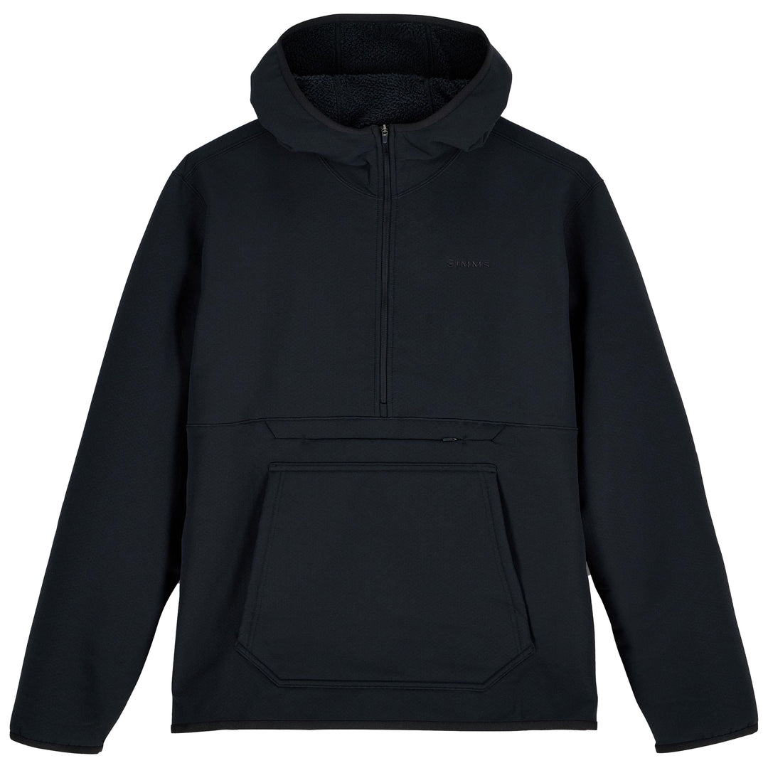 Simms Men's Strata 330 Half-Zip Hoody, Black