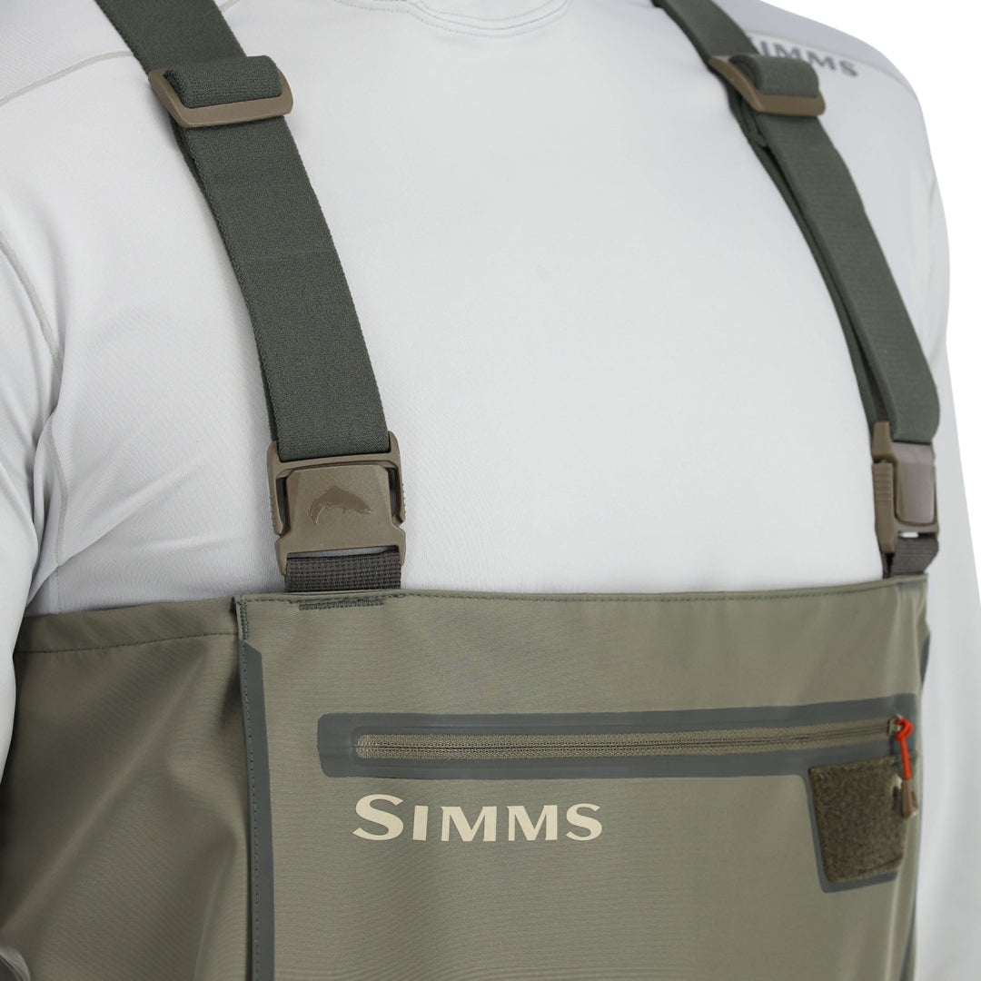 Simms Men's Tributary Stockingfoot Wader, Basalt, view 5