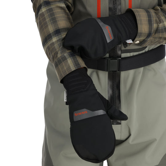 Simms WINDSTOPPER Foldover Mitt, Black, view 3