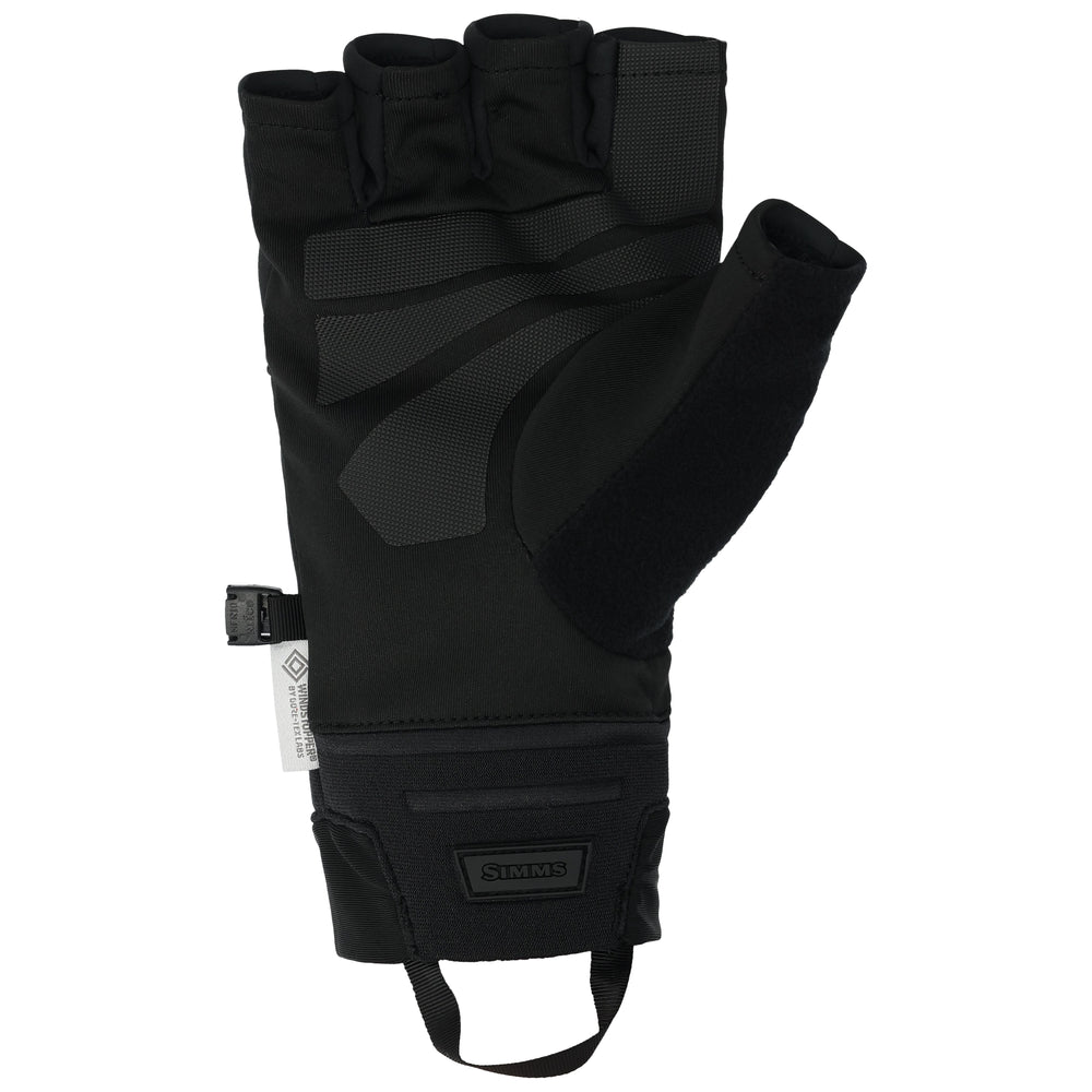 Simms WINDSTOPPER Half-Finger Glove, Black, view 2