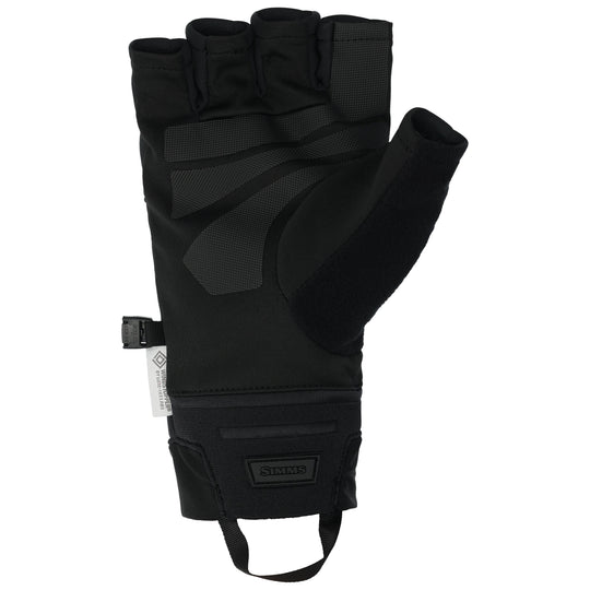 Simms WINDSTOPPER Half-Finger Glove, Black, view 2