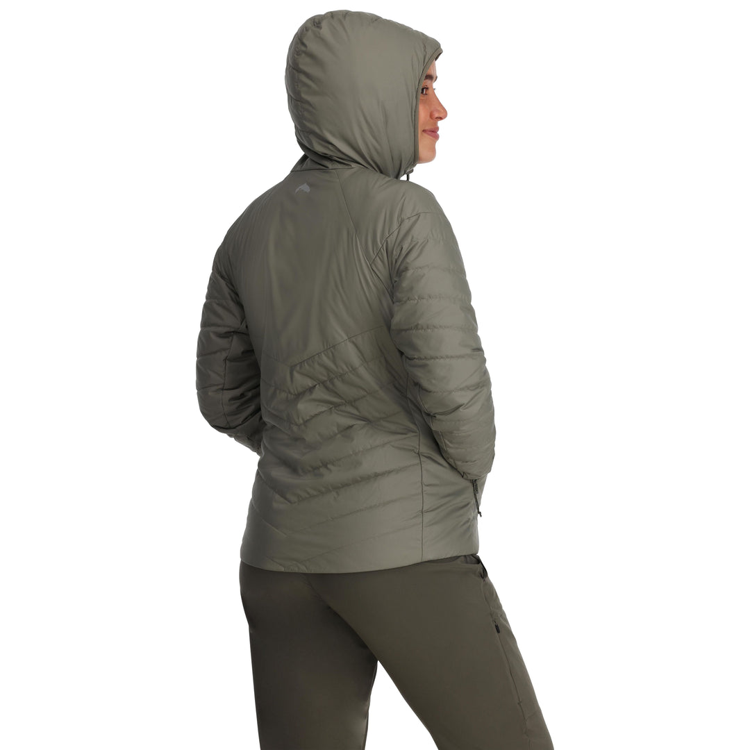 Simms Women's Fall Run Hoody, Smokey Olive, view 3