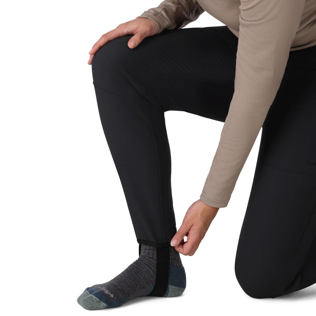 Simms Women's Strata 330 Bottom, Black, underside, view 4