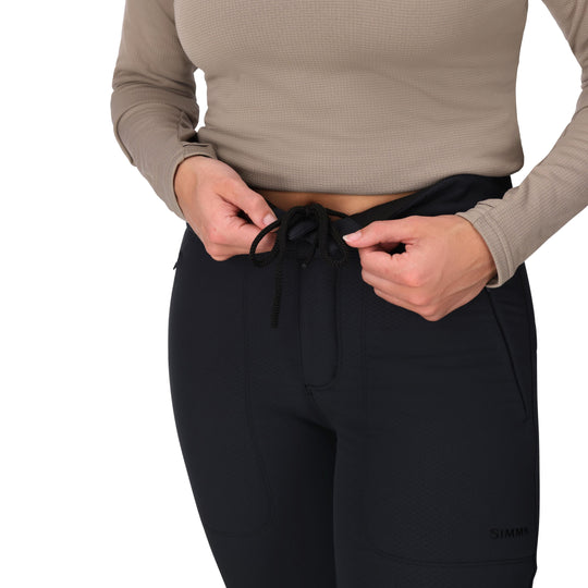 Simms Women's Strata 330 Bottom, Black, underside, view 5