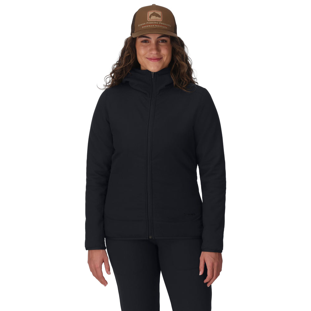 Simms Women's Strata 330 Full-Zip Hoody, Black, view 2