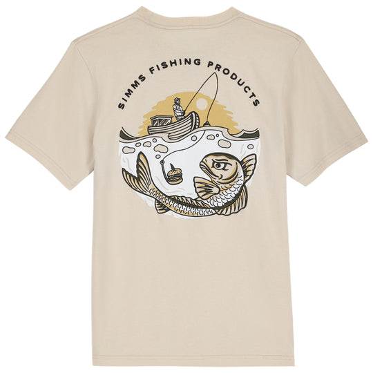 Simms Kid's Baited T-Shirt, Natural