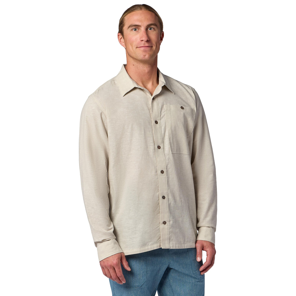 Simms Men's Biscayne LS Shirt Sale, Burnished Clay, view 2