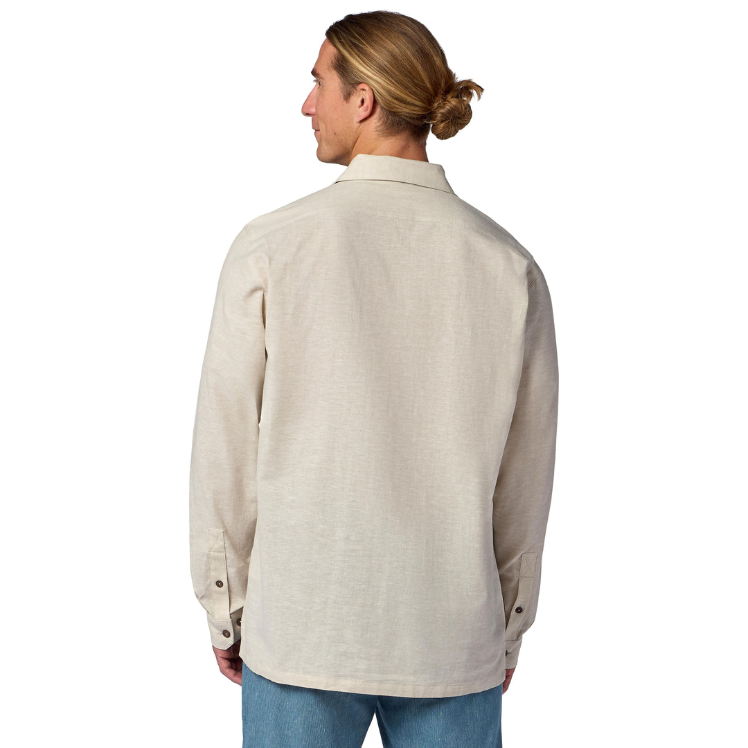Simms Men's Biscayne LS Shirt Sale, Burnished Clay, view 3