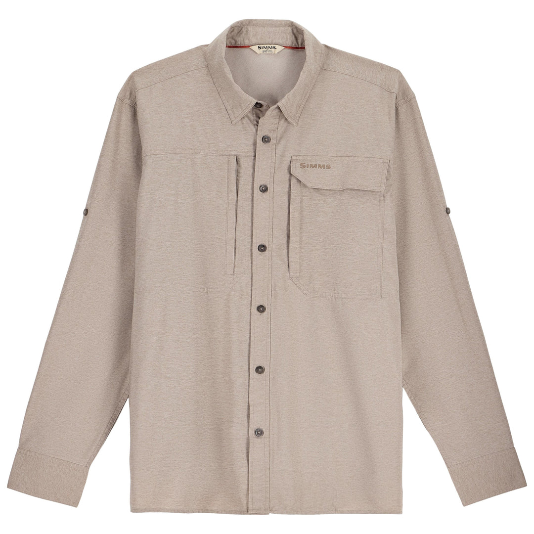 Simms Men's Guide Bugstopper LS Shirt, Dolomite Heather