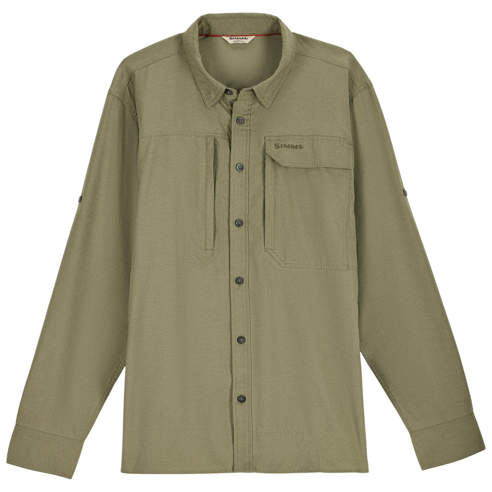 Simms Men's Guide Bugstopper LS Shirt, Willow Heather