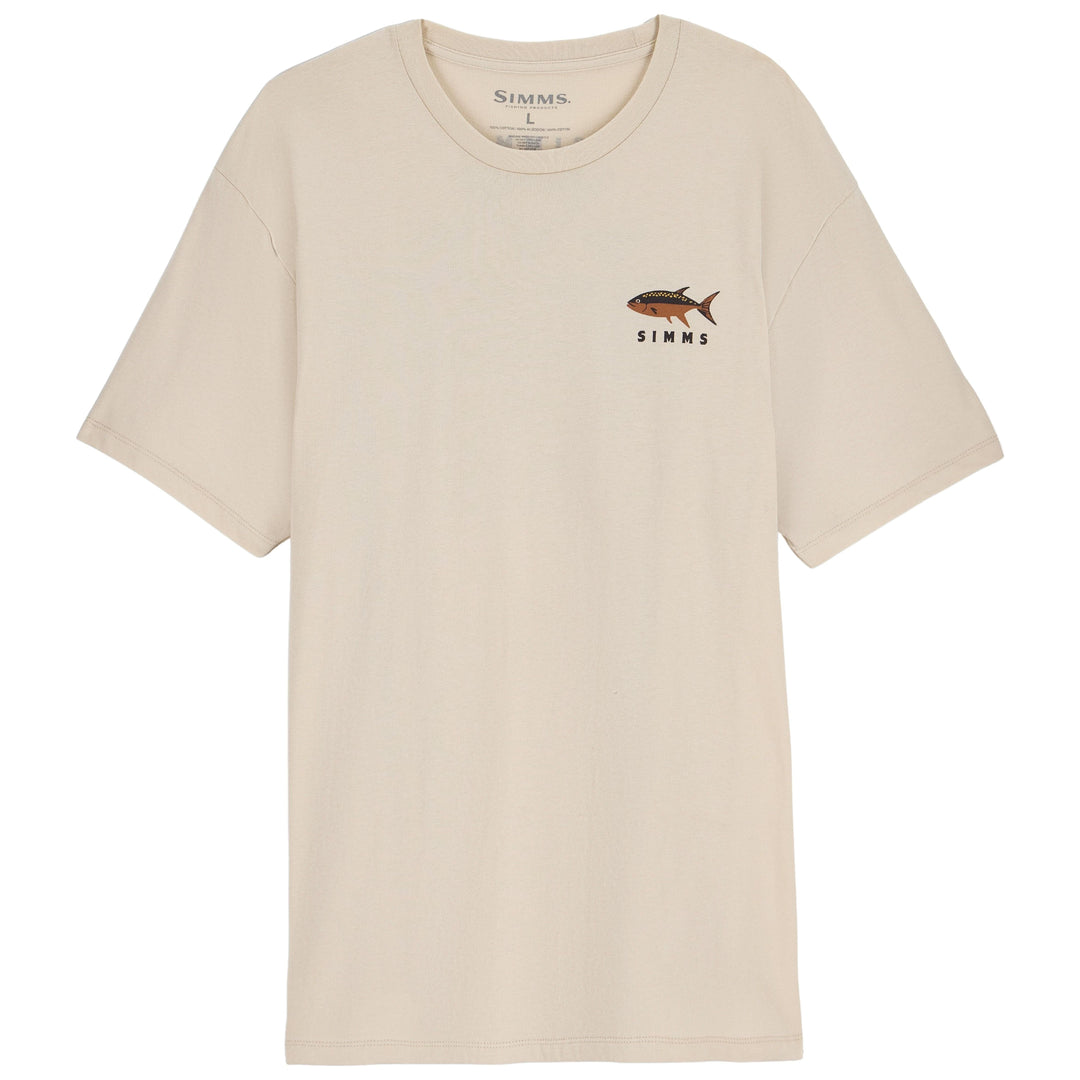 Simms Men's Lake Nomad T-Shirt, Natural, view 2
