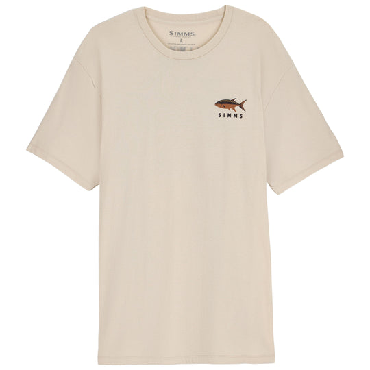 Simms Men's Lake Nomad T-Shirt, Natural, view 2