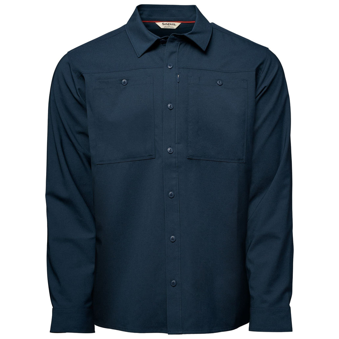 Simms Men's Launch LS Shirt, Huckleberry Heather