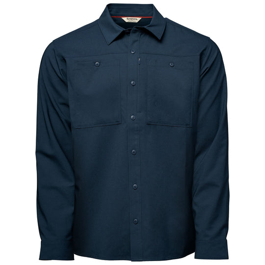 Simms Men's Launch LS Shirt, Huckleberry Heather