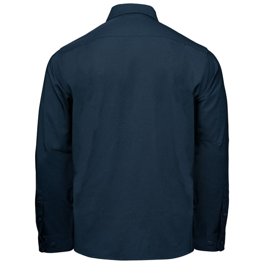 Simms Men's Launch LS Shirt, Huckleberry Heather, view 2