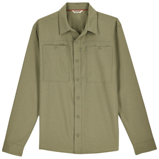 Simms Men's Launch LS Shirt, Willow Heather