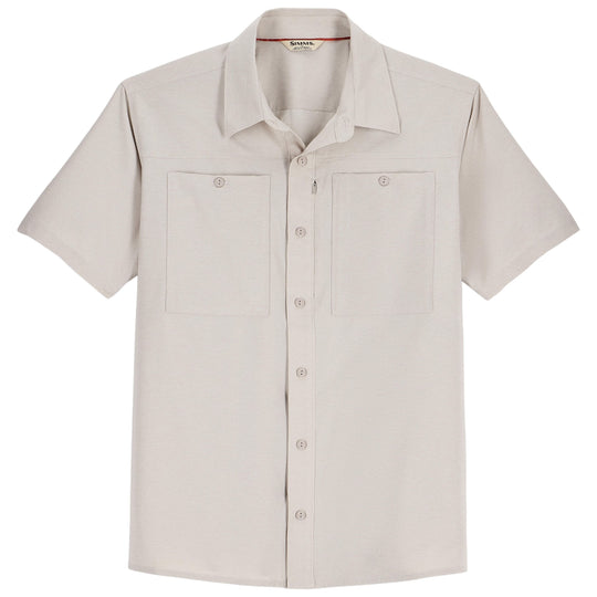 Simms Men's Launch SS Shirt, Lunar Gray Heather