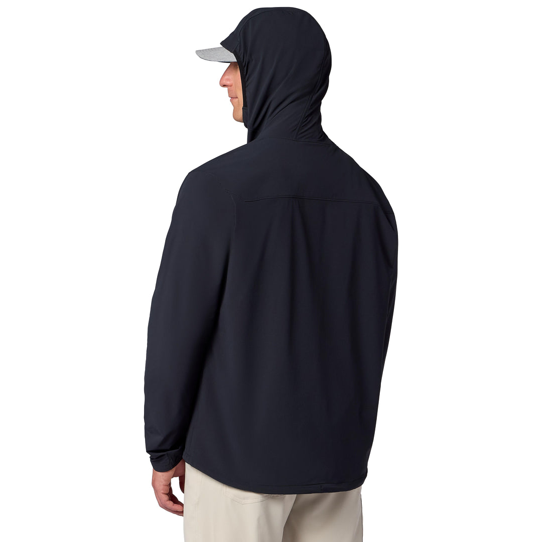 Simms Men's Rogue Flex Half-Zip Pullover, Black, view 3