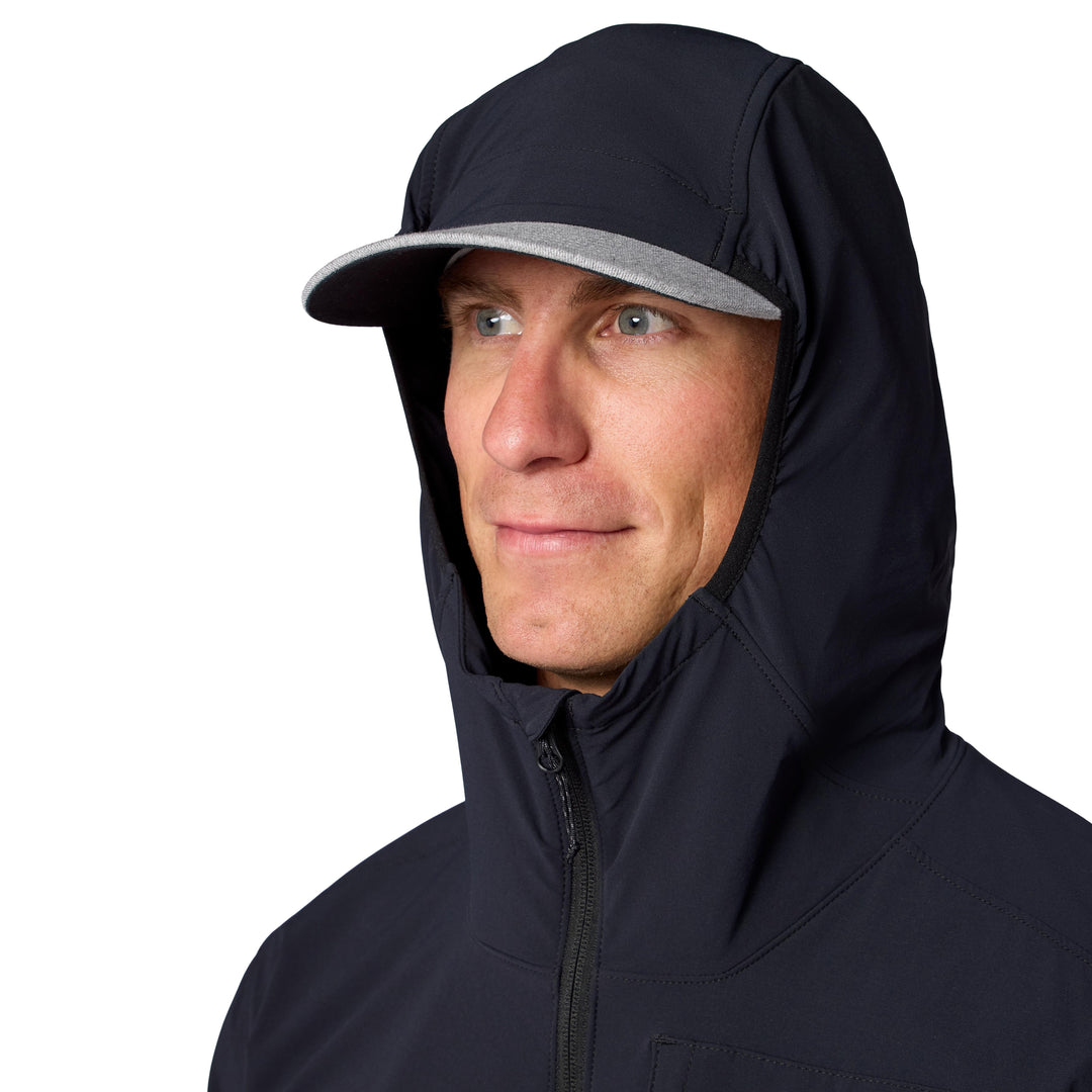 Simms Men's Rogue Flex Half-Zip Pullover, Black, view 4
