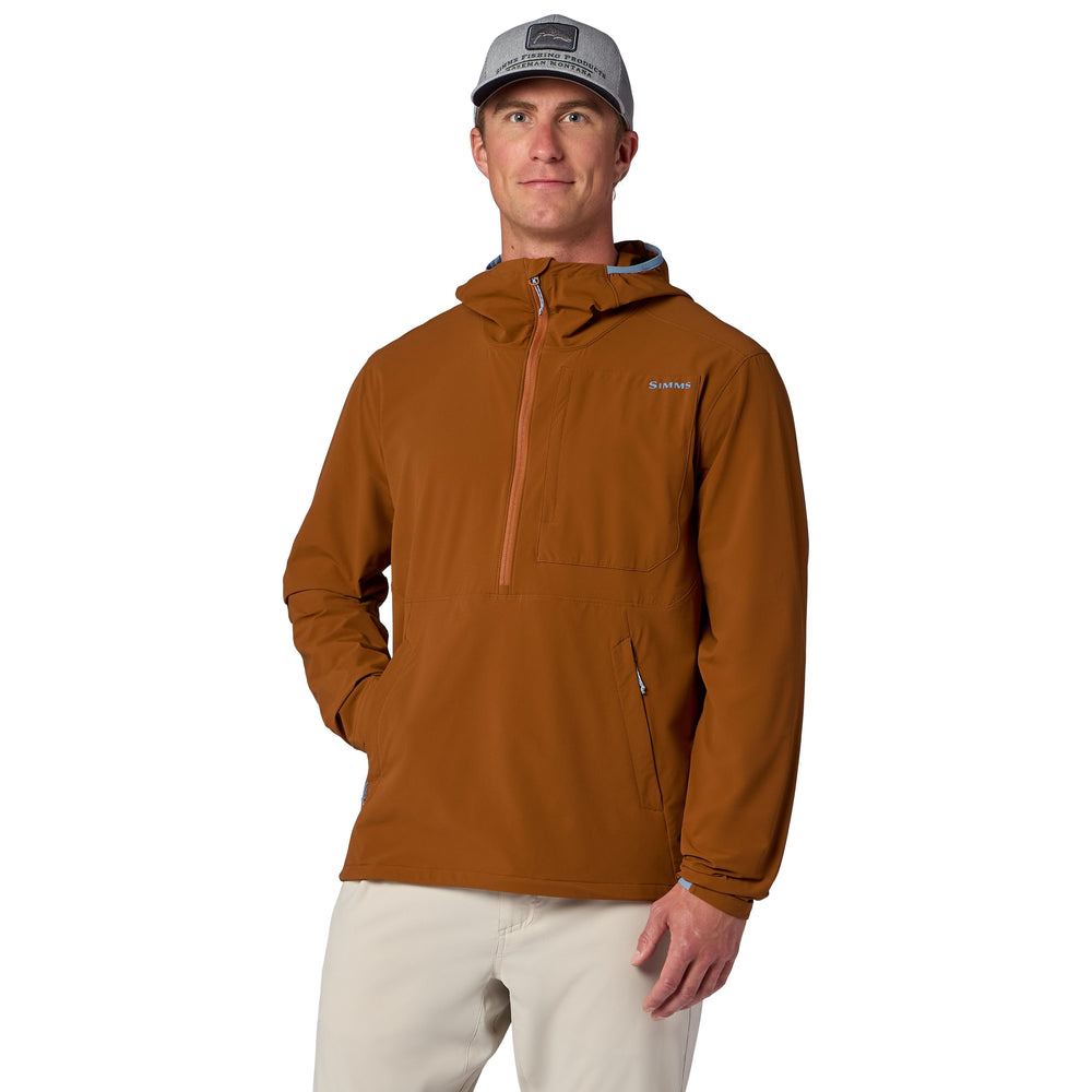 Simms Men's Rogue Flex Half-Zip Pullover, Stonefly, view 2