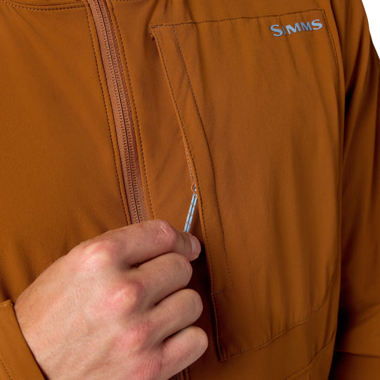 Simms Men's Rogue Flex Half-Zip Pullover, Stonefly, view 5
