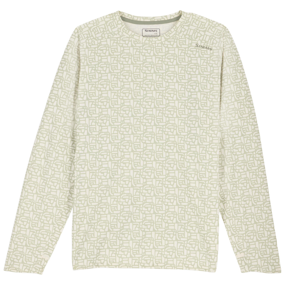 Simms Men's Solarflex Crew, Block Pale Pine