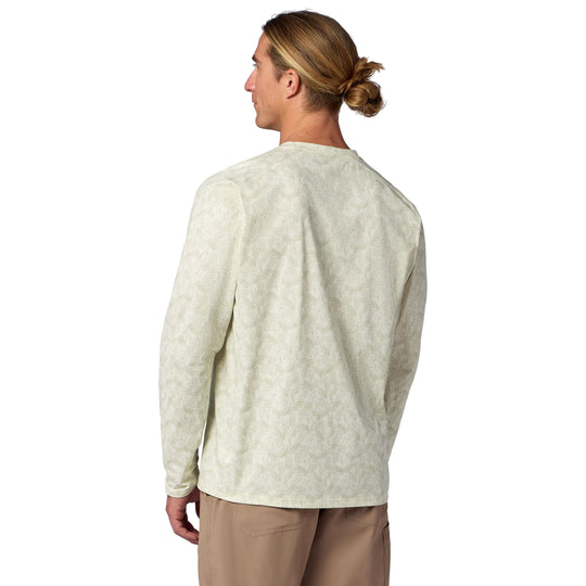 Simms Men's Solarflex Crew, Half Moon Pale Pine, view 3