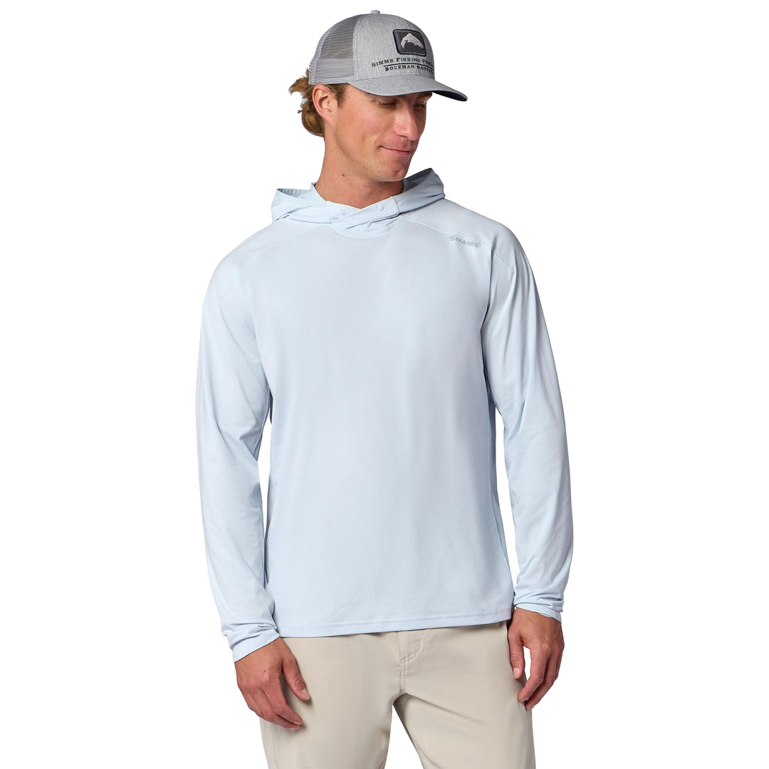 Simms Men's Solarflex Hoody, Bimini Blue, view 2