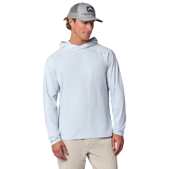 Simms Men's Solarflex Hoody, Bimini Blue, view 2