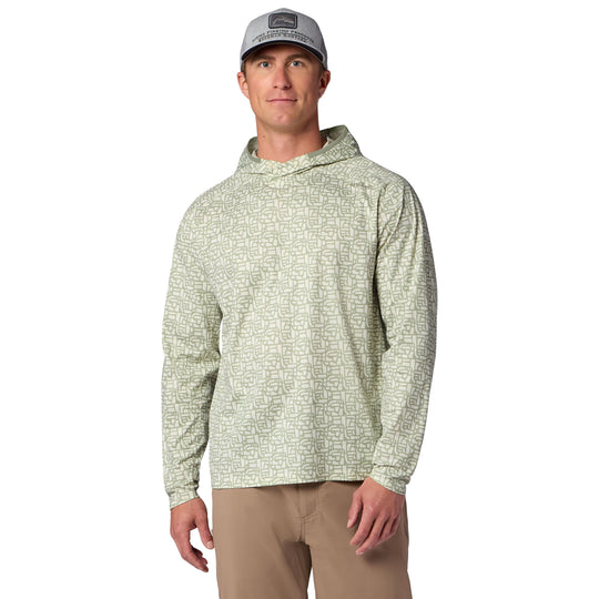 Simms Men's Solarflex Hoody, Block Pale Pine, view 2