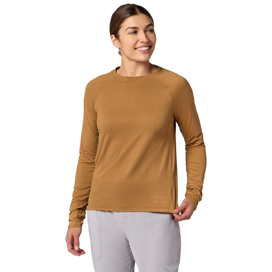 Simms Women's Solarflex Crew, Earthenware, view 2