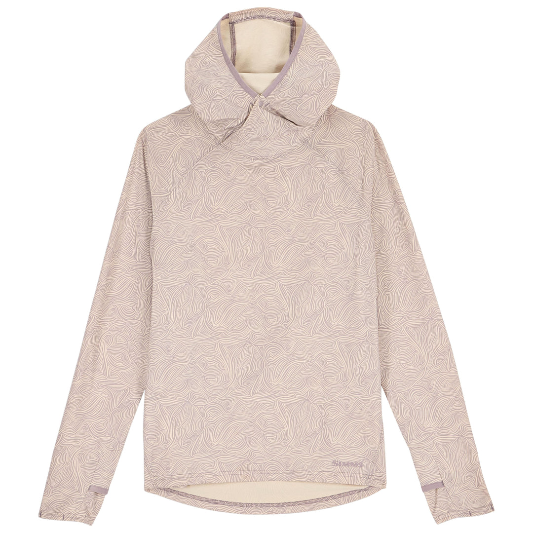 Simms Women's Solarflex Hoody, Swirl Heron