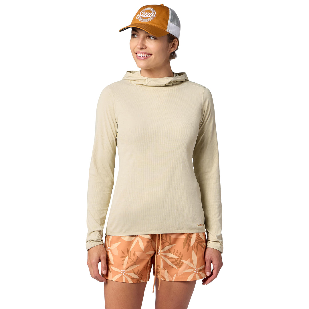 Simms Women's Stone Cold Hoody, Parchment, view 2