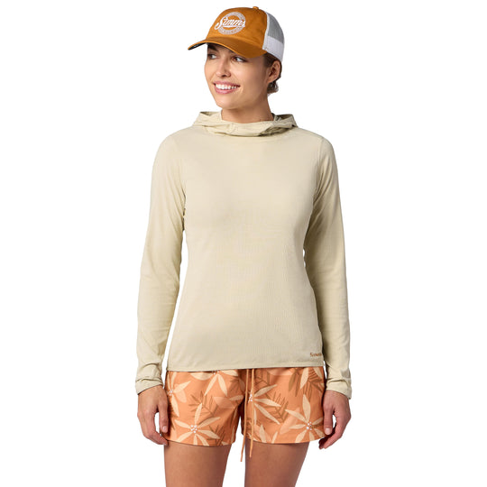 Simms Women's Stone Cold Hoody, Parchment, view 2