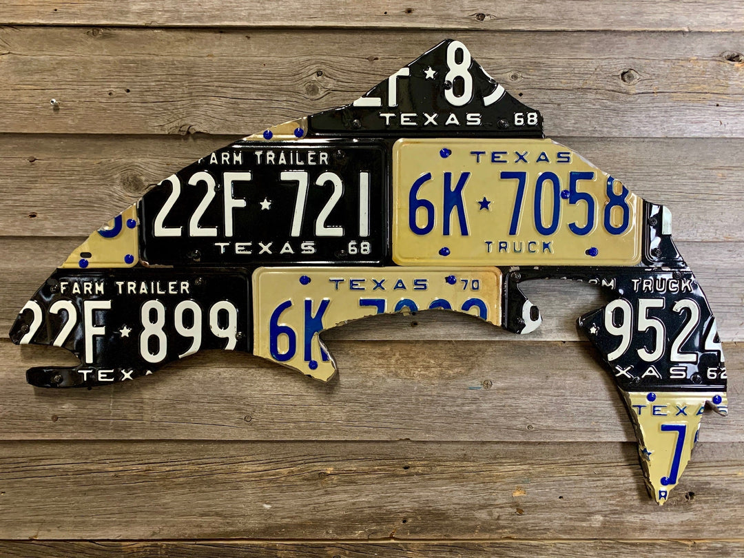 Cody's Fish Texas Trout License Plate Art