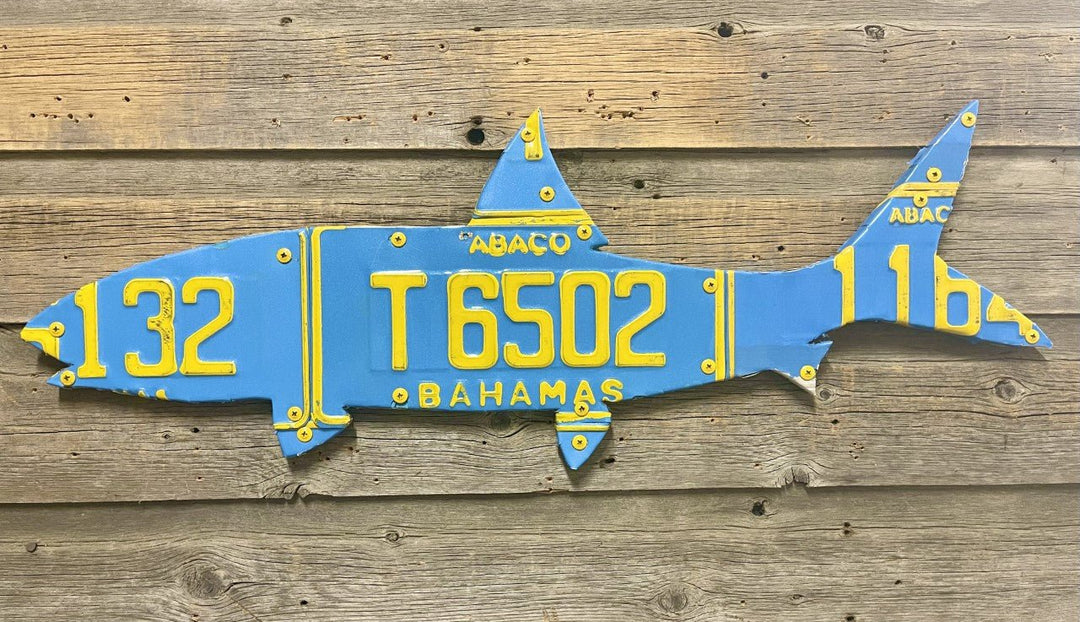 Cody's Fish 30" Bahamas Bonefish License Plate Art