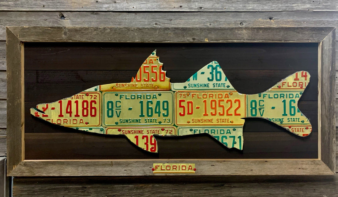 Cody's Fish Florida Snook License Plate Art, view 2