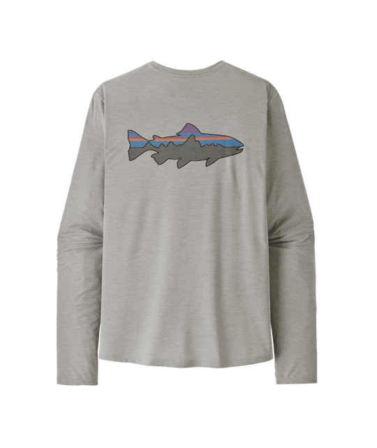 Patagonia Men's Long Sleeve Capilene Cool Sun Shirt - Fitz Roy Trout