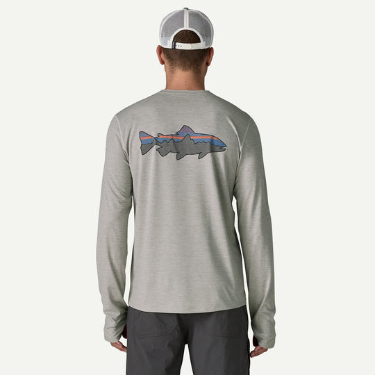 Patagonia Men's Long Sleeve Capilene Cool Sun Shirt - Fitz Roy Trout, Cgsx