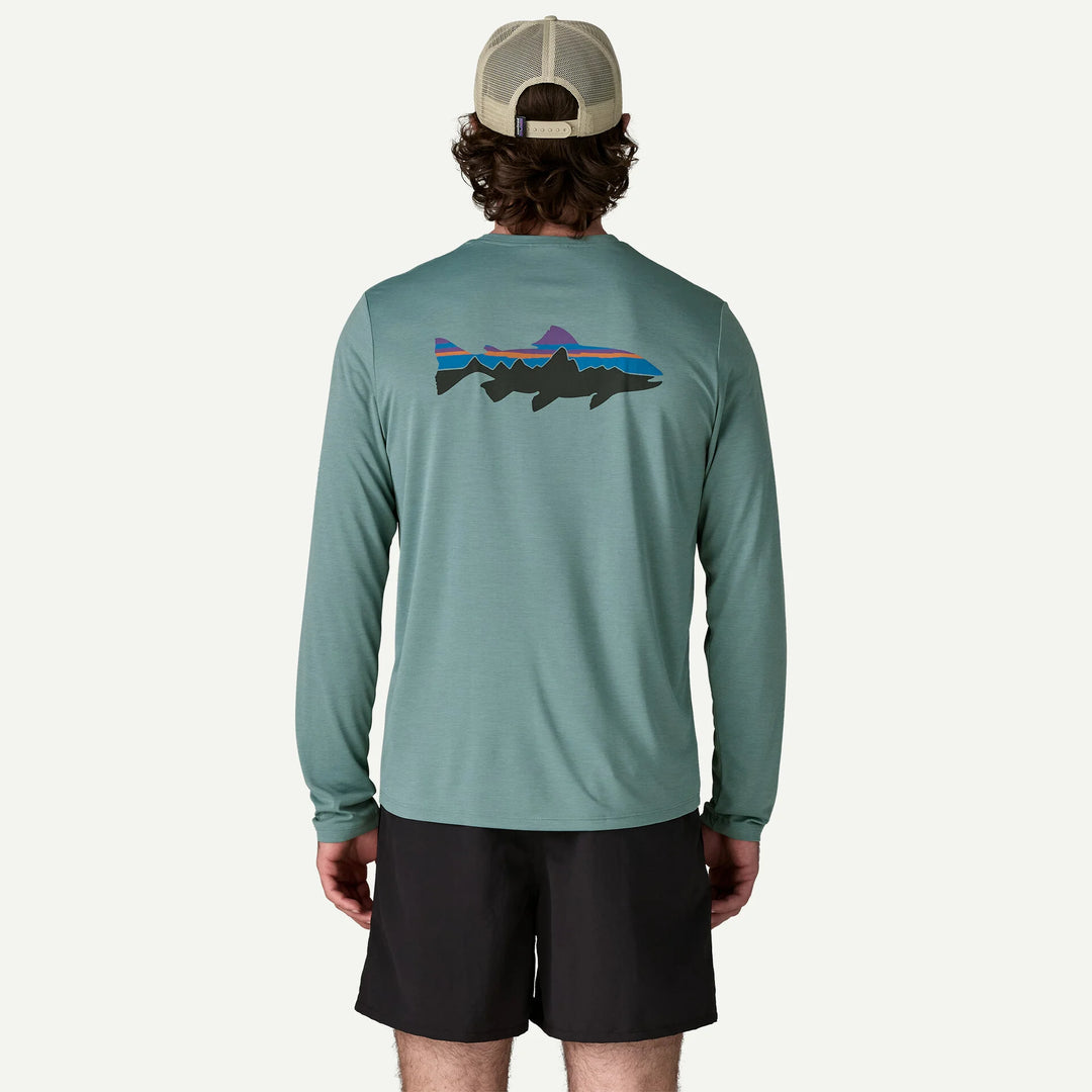 Patagonia Men's Long Sleeve Capilene Cool Daily Shirt - Fitz Roy Trout, Bslx