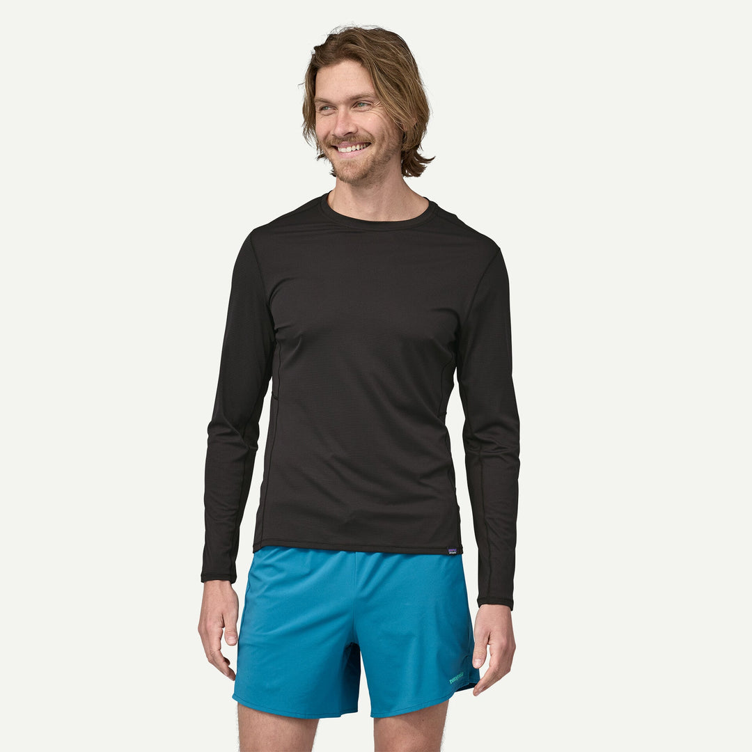 Patagonia Men's Long Sleeve Capilene Cool Lightweight Shirt, Blk