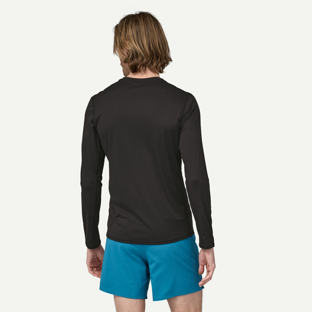 Patagonia Men's Long Sleeve Capilene Cool Lightweight Shirt, Blk, view 2